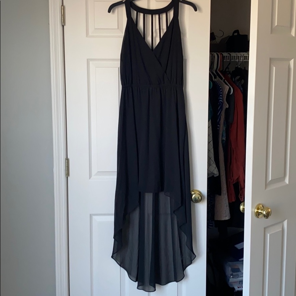 Black High-Low Dress